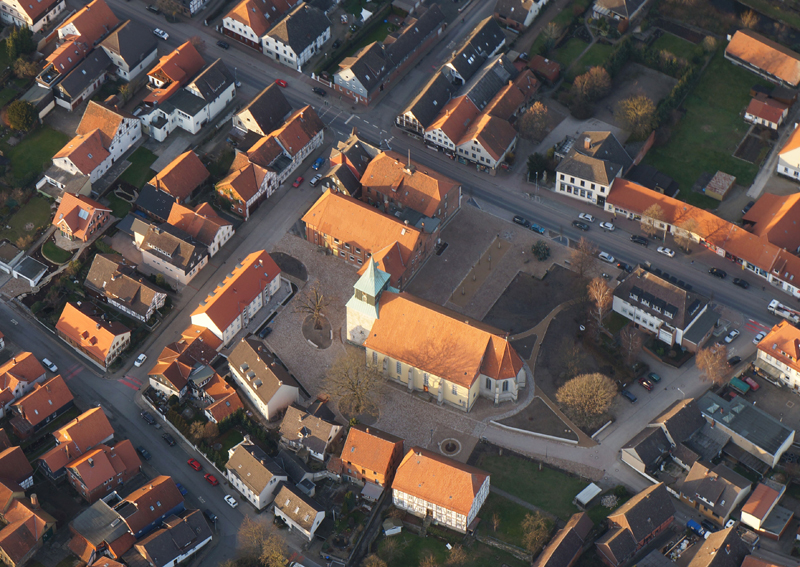 Luftbild Stadtzentrum Eldagsen